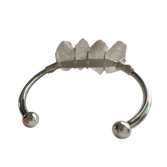 Kinsley Armelle Devi Collection Silver Quartz Bracelet - Picture 14 of 16